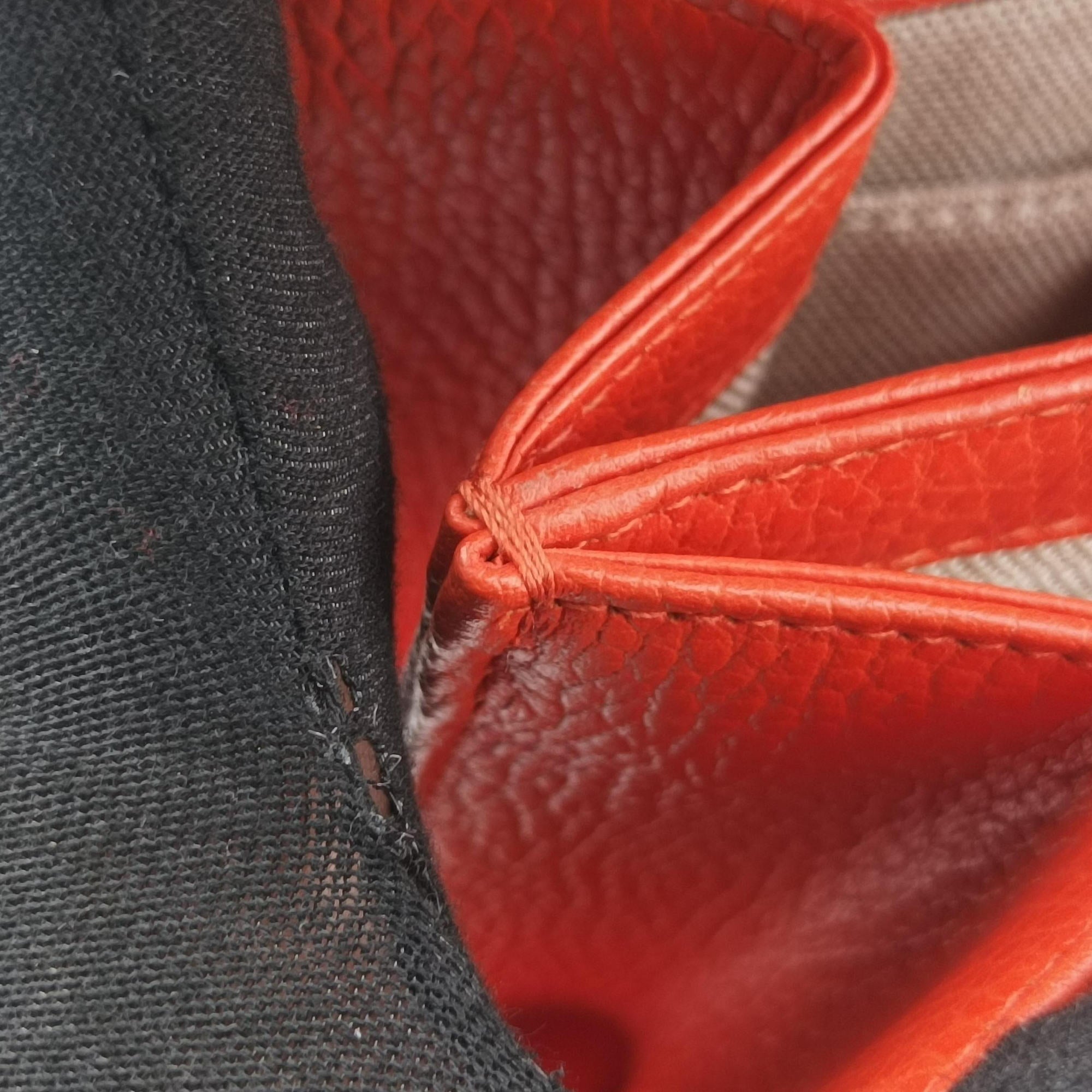 Pre-owned Gucci Interlocking G Orange Leather 510304 shoulderbag | stylenewstar