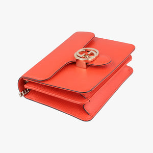Pre-owned Gucci Interlocking G Orange Leather 510304 shoulderbag | stylenewstar
