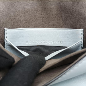 Pre-owned Fendi monster micro Baguette GreyBlue Leather 8M0354 shoulderbag | stylenewstar