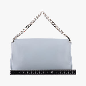 Pre-owned Fendi monster micro Baguette GreyBlue Leather 8M0354 shoulderbag | stylenewstar