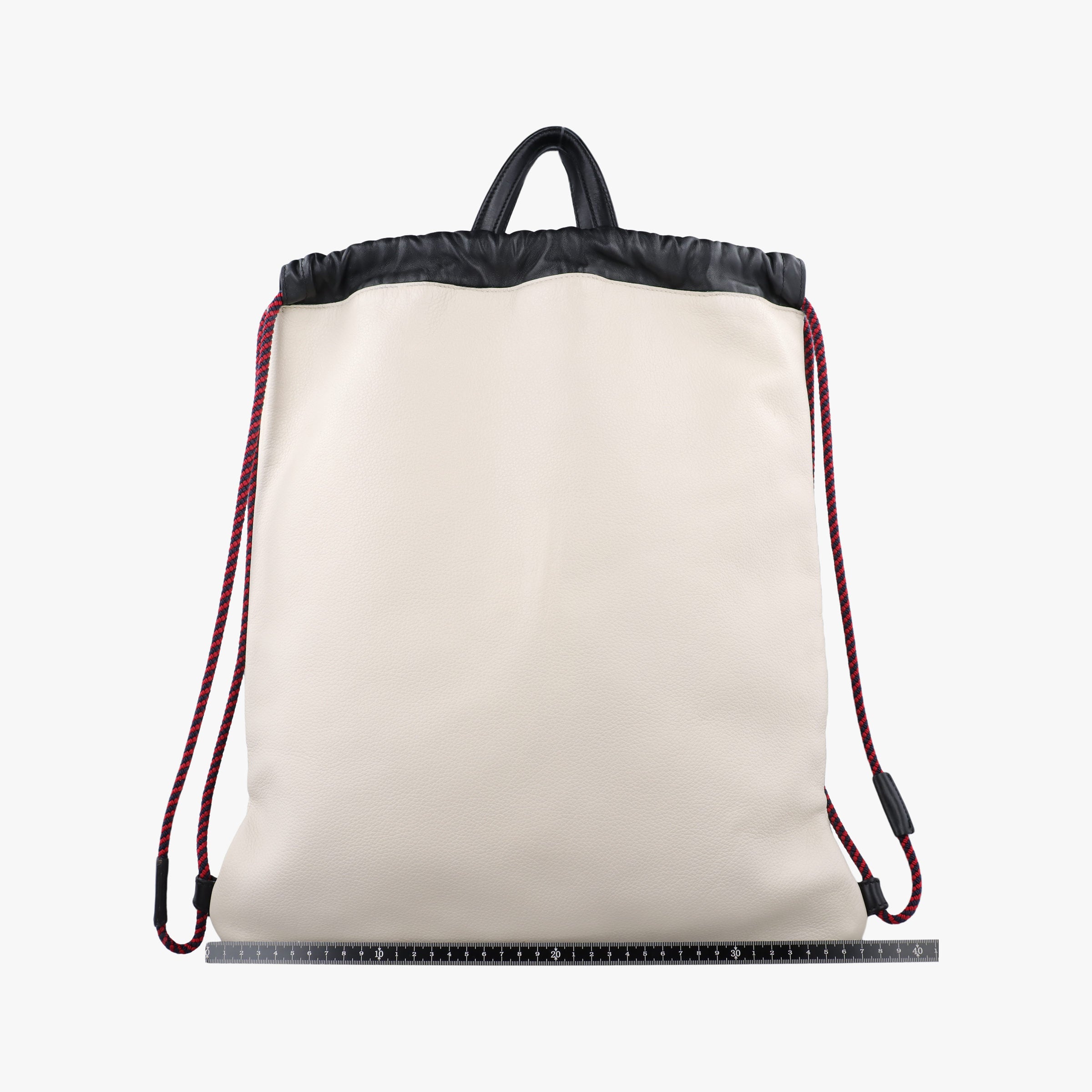 Pre-owned Gucci Print Drawstring White Leather 516639 backpack/rucksack | stylenewstar