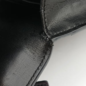 Pre-owned Yves Saint Laurent SUNSET Black Leather 442906 shoulderbag | stylenewstar