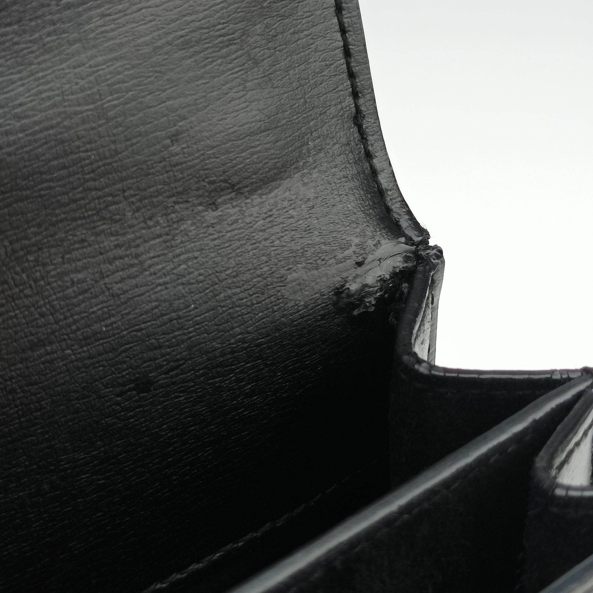 Pre-owned Yves Saint Laurent SUNSET Black Leather 442906 shoulderbag | stylenewstar