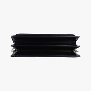 Pre-owned Yves Saint Laurent SUNSET Black Leather 442906 shoulderbag | stylenewstar