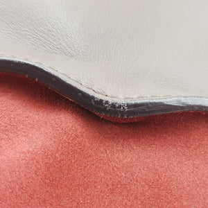 Pre-owned Celine Trapeze Orange×Brown Suede × leather  shoulderbag | stylenewstar