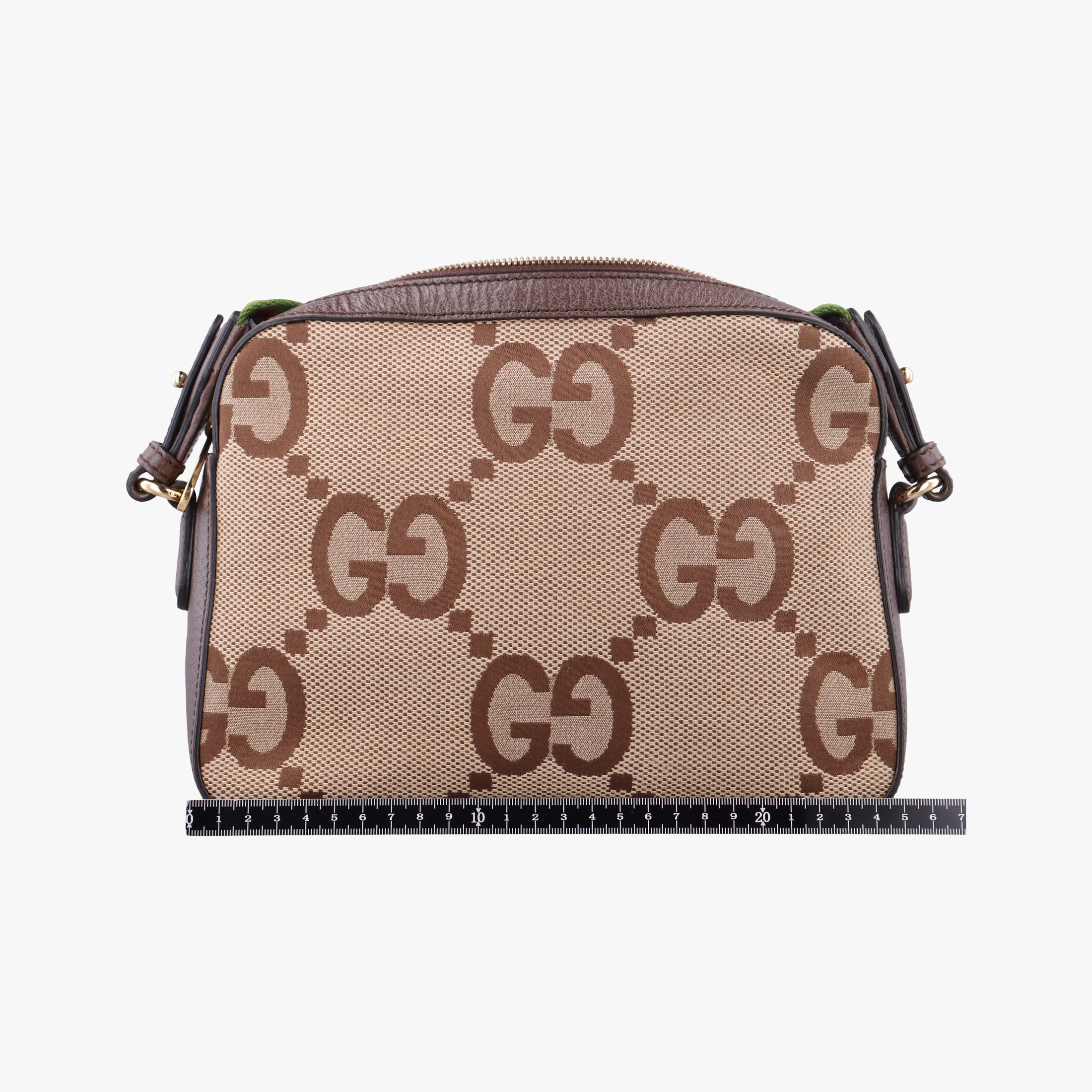 Pre-owned Gucci Jumbo GG Messenger Brown canvas×leather 675891 shoulderbag | stylenewstar