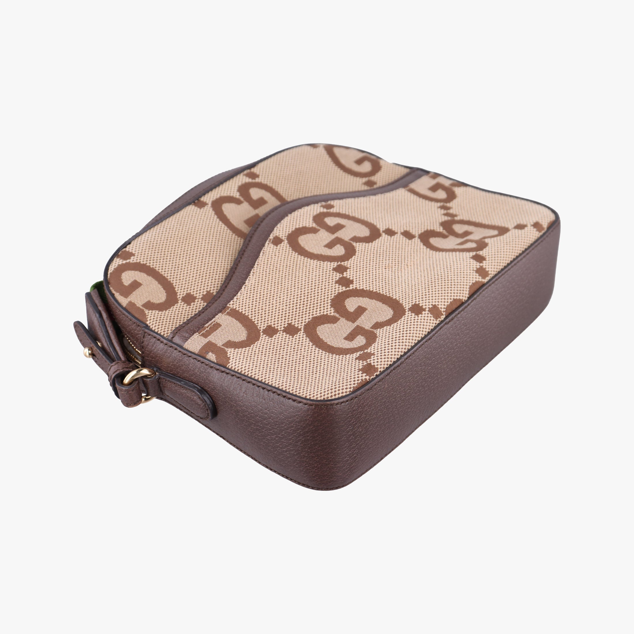 Pre-owned Gucci Jumbo GG Messenger Brown canvas×leather 675891 shoulderbag | stylenewstar
