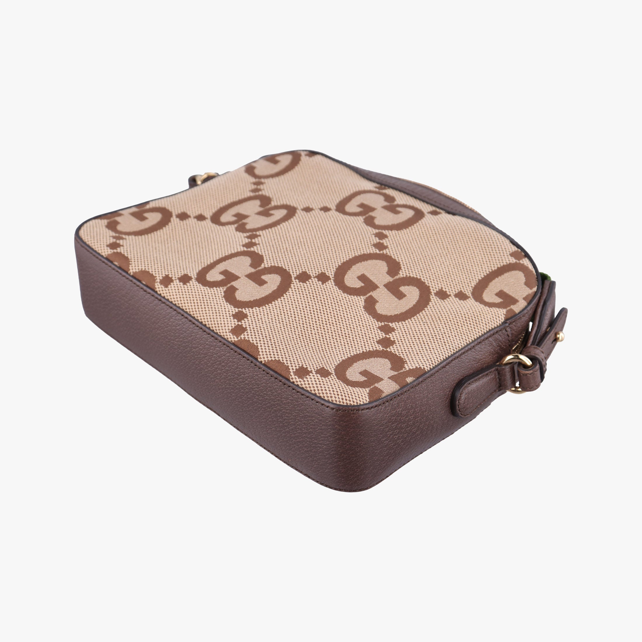 Pre-owned Gucci Jumbo GG Messenger Brown canvas×leather 675891 shoulderbag | stylenewstar