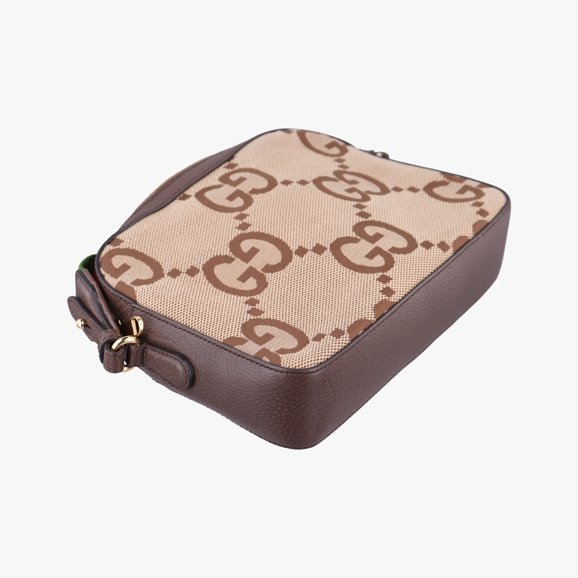 Pre-owned Gucci Jumbo GG Messenger Brown canvas×leather 675891 shoulderbag | stylenewstar