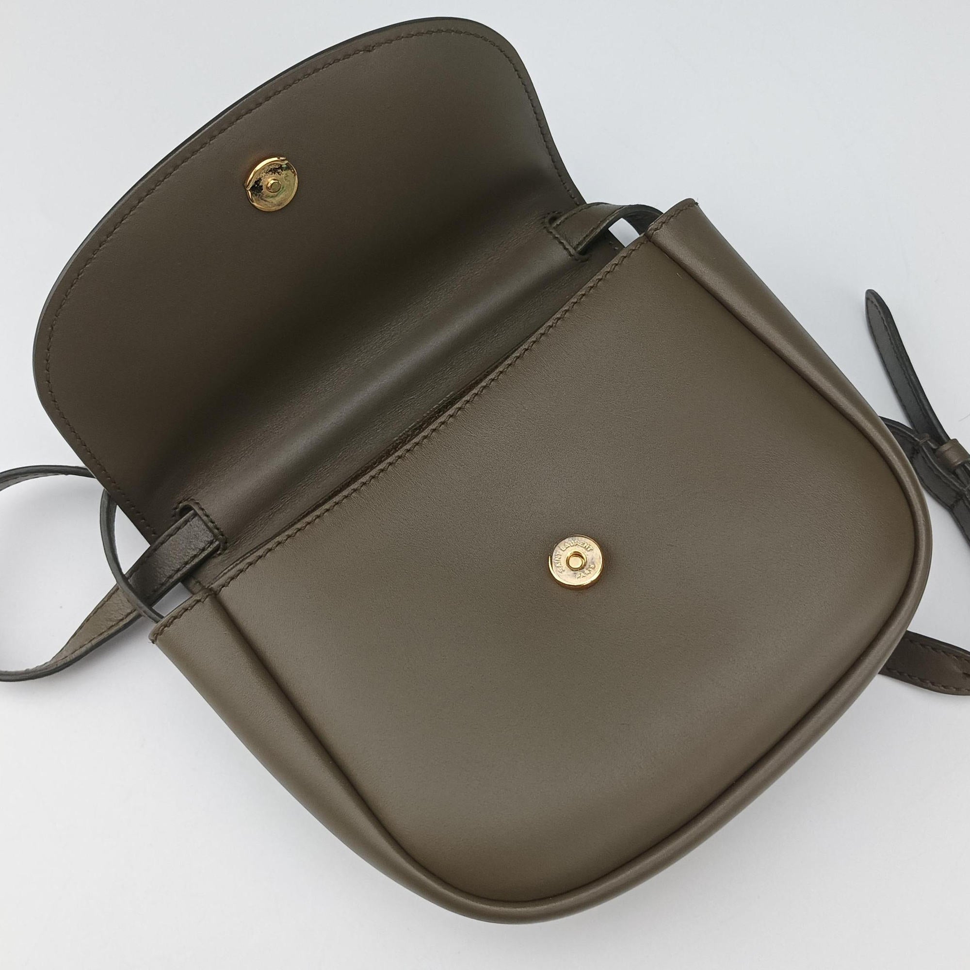 Vintage Yves Saint Laurent KAIA Green Leather 619740 shoulderbag | stylenewstar