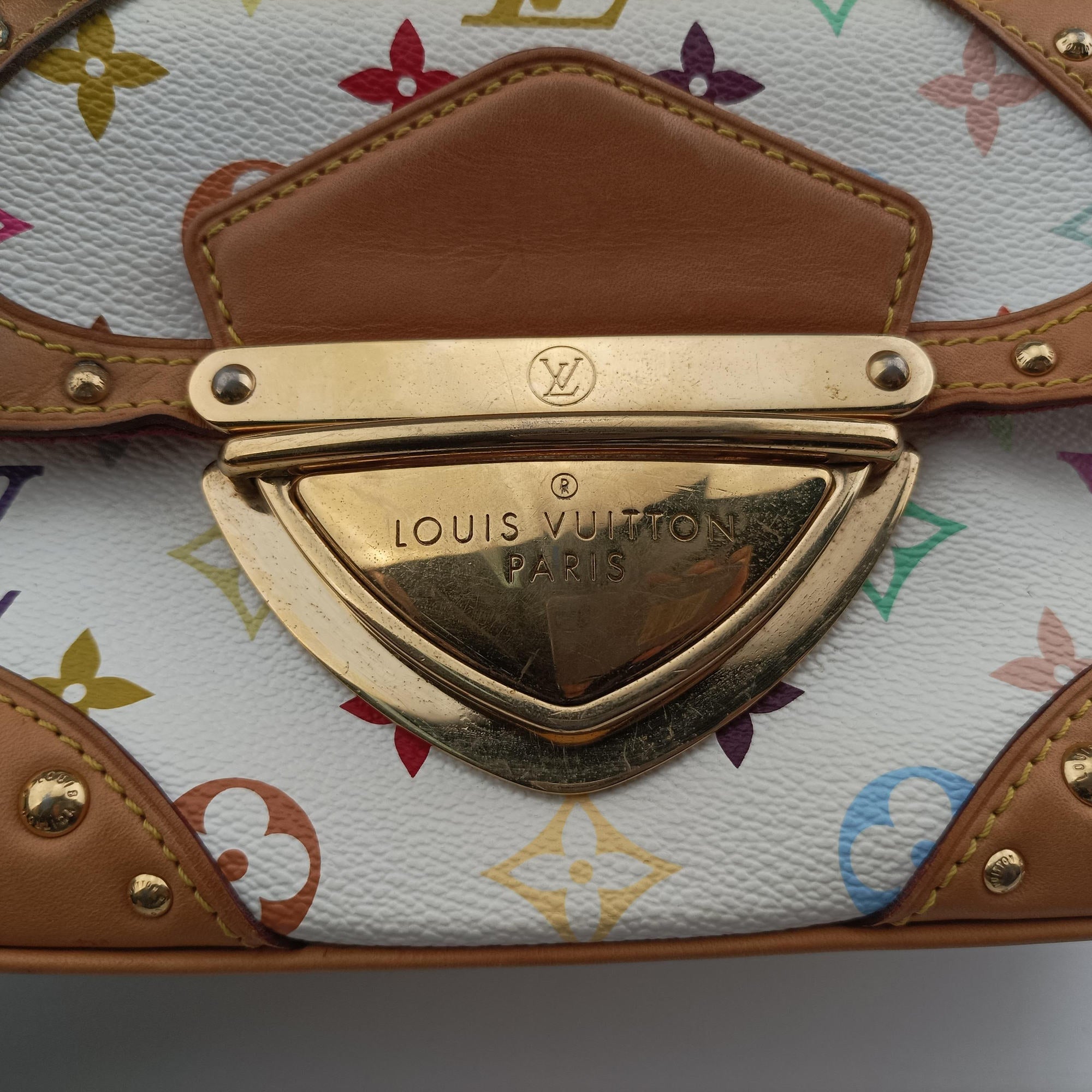 Vintage Louis Vuitton MARILYN white Monogram Multicolor M40127 shoulderbag | stylenewstar