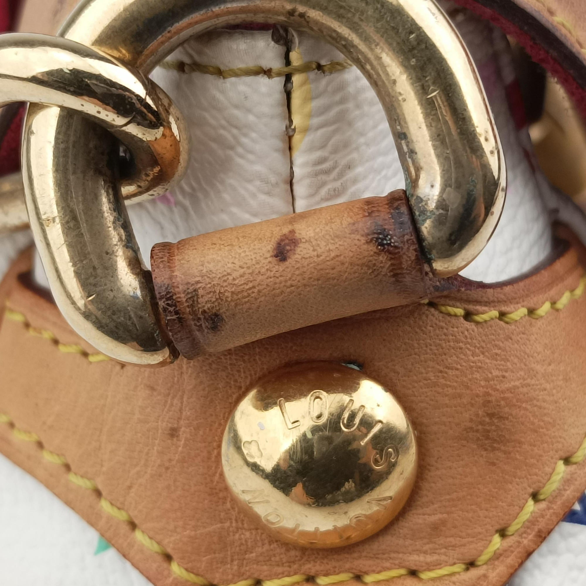 Vintage Louis Vuitton MARILYN white Monogram Multicolor M40127 shoulderbag | stylenewstar