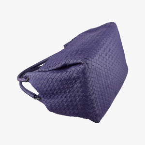 Pre-owned Bottega Veneta Parachute Intrecciato Purple lambskin  handbag | stylenewstar