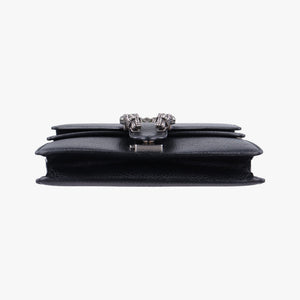 Pre-owned Gucci Dionysus Black Leather 421970 shoulderbag | stylenewstar