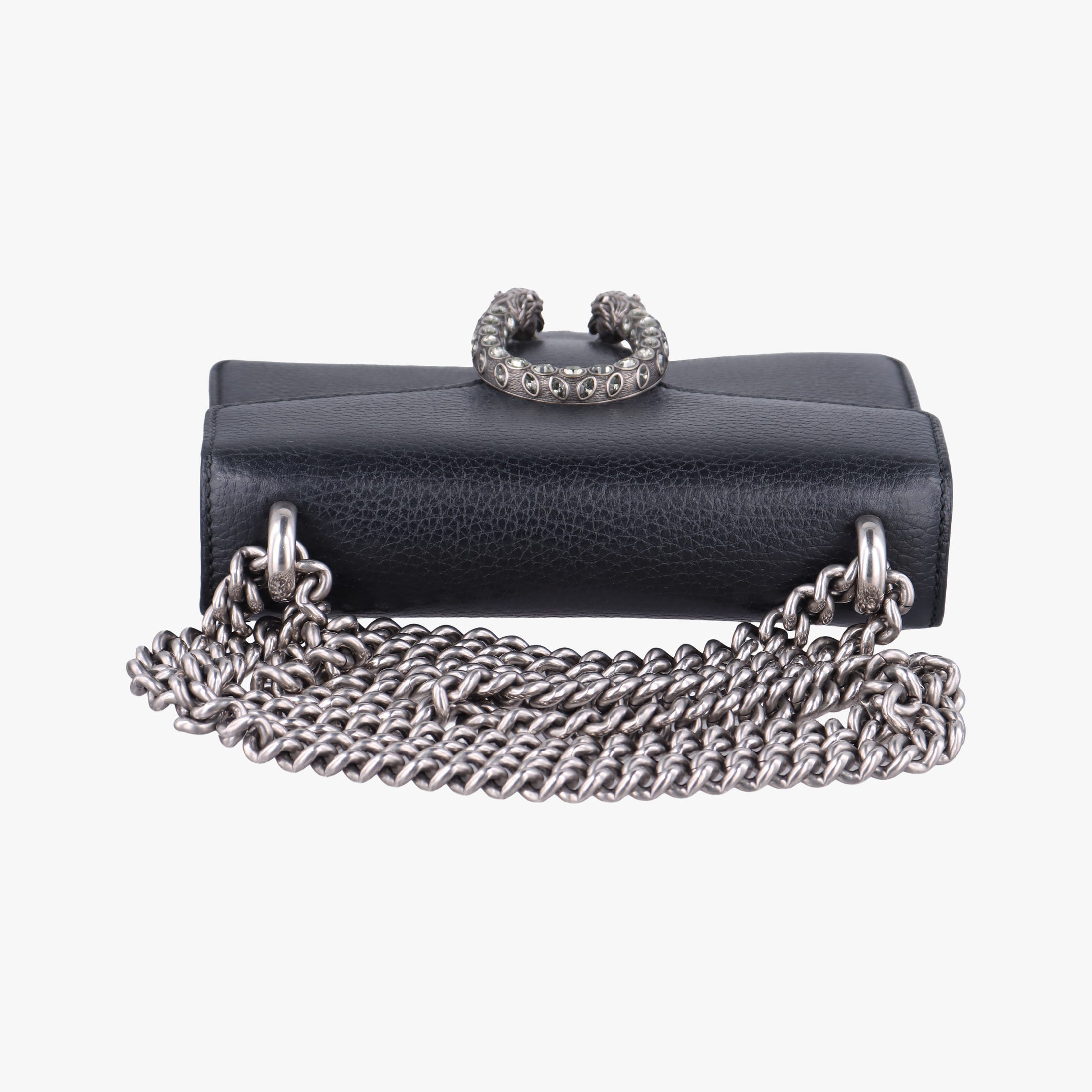 Pre-owned Gucci Dionysus Black Leather 421970 shoulderbag | stylenewstar