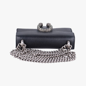 Pre-owned Gucci Dionysus Black Leather 421970 shoulderbag | stylenewstar