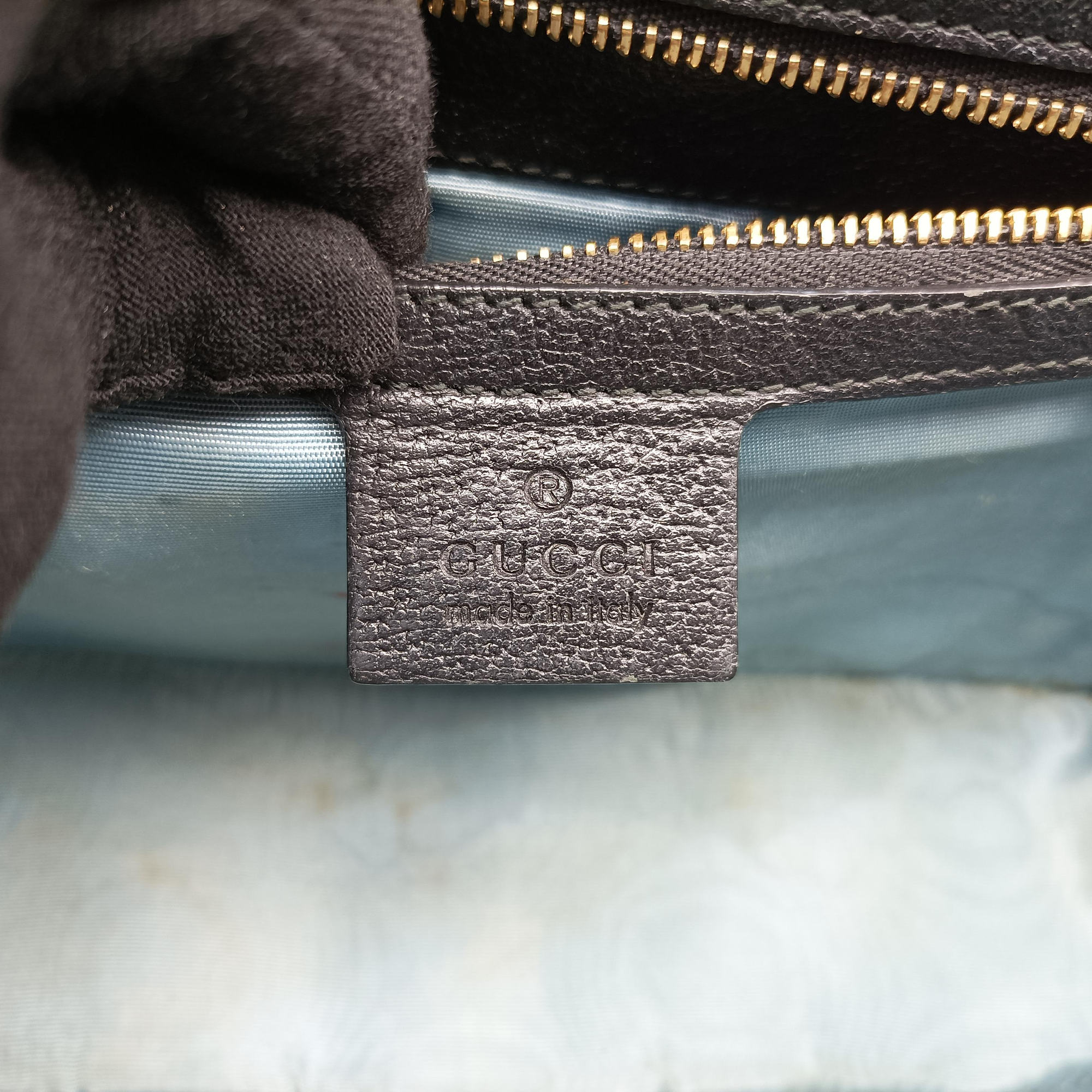 Pre-owned Gucci Sylvie Black×Multicolor Leather 524405 shoulderbag | stylenewstar