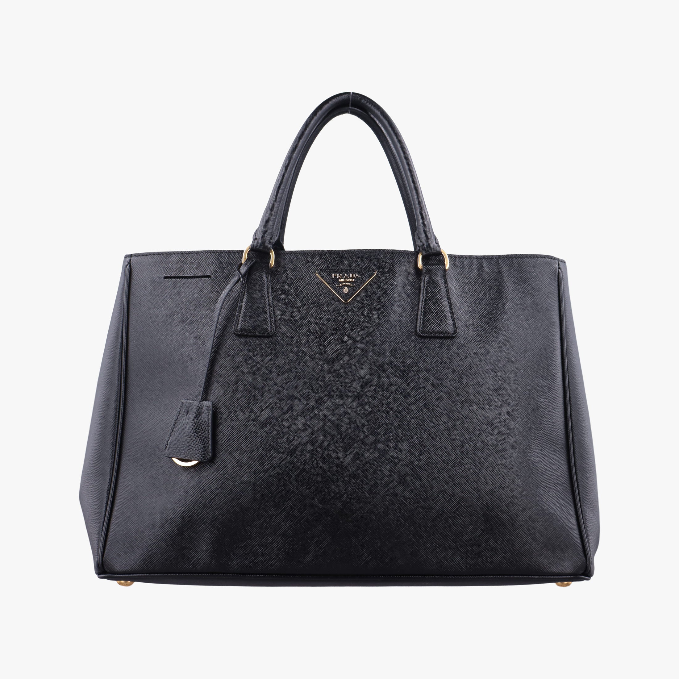 Pre-owned Prada Galleria Black SAFFIANO Leather BN2274 handbag | stylenewstar