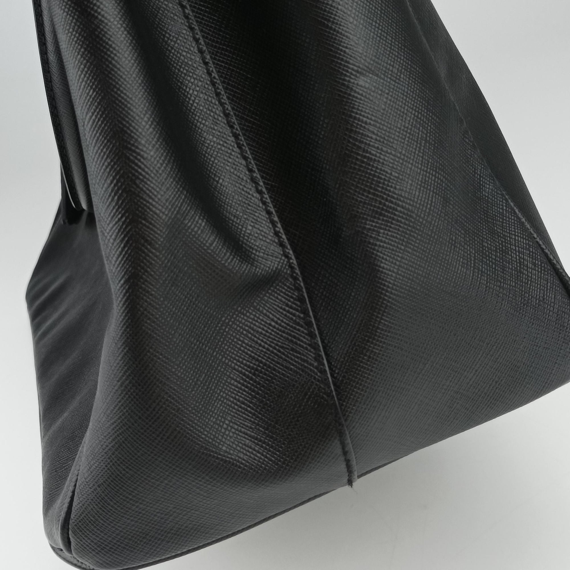 Pre-owned Prada Galleria Black SAFFIANO Leather BN2274 handbag | stylenewstar