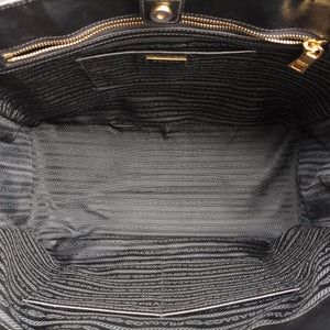 Pre-owned Prada Galleria Black SAFFIANO Leather BN2274 handbag | stylenewstar