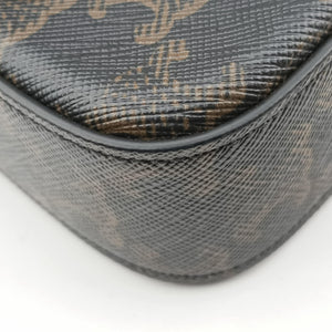Secondhand Celine TRIOMPHE Brown PVC coated canvas  shoulderbag | stylenewstar