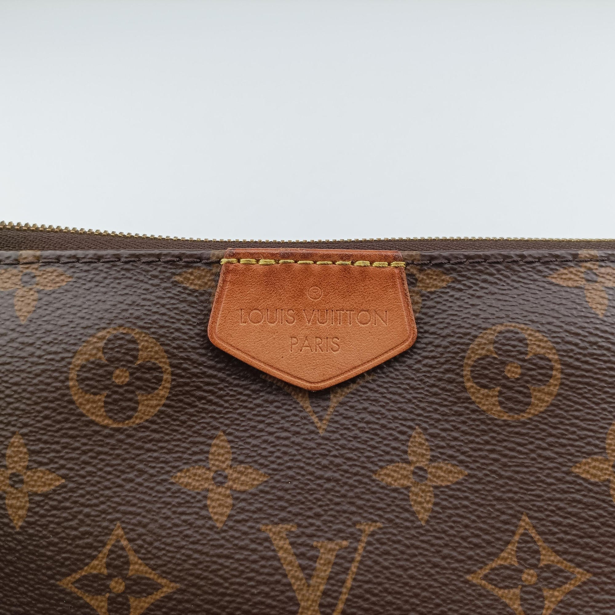 Pre-owned Louis Vuitton MULTI POCHETTE ACCESSOIRES MARRON×ROSE CLAIRE Monogram Canvas M44840 shoulderbag | stylenewstar