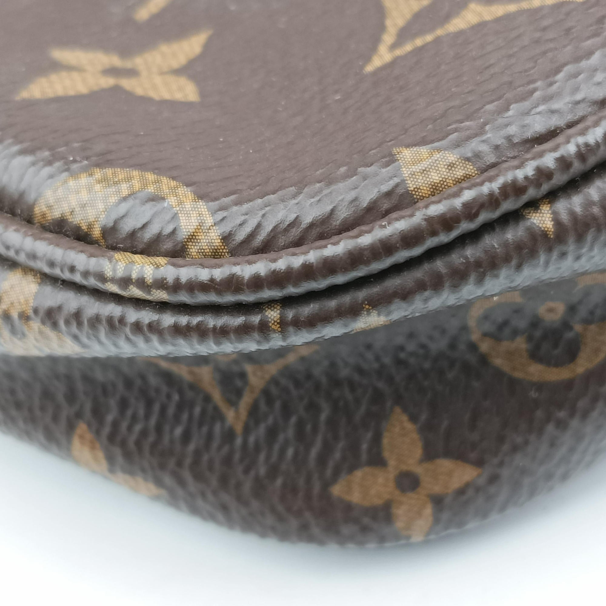 Pre-owned Louis Vuitton MULTI POCHETTE ACCESSOIRES MARRON×ROSE CLAIRE Monogram Canvas M44840 shoulderbag | stylenewstar