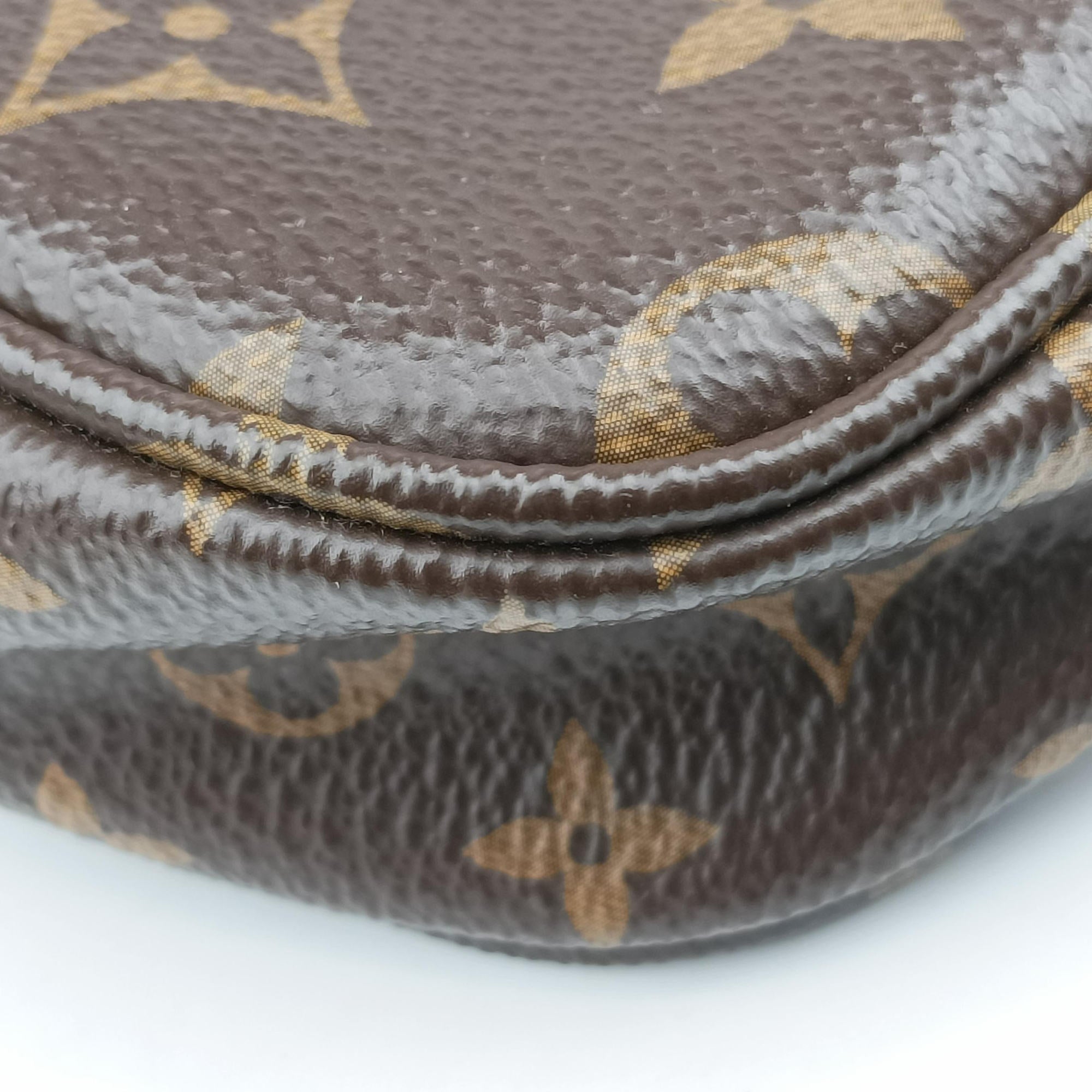 Pre-owned Louis Vuitton MULTI POCHETTE ACCESSOIRES MARRON×ROSE CLAIRE Monogram Canvas M44840 shoulderbag | stylenewstar