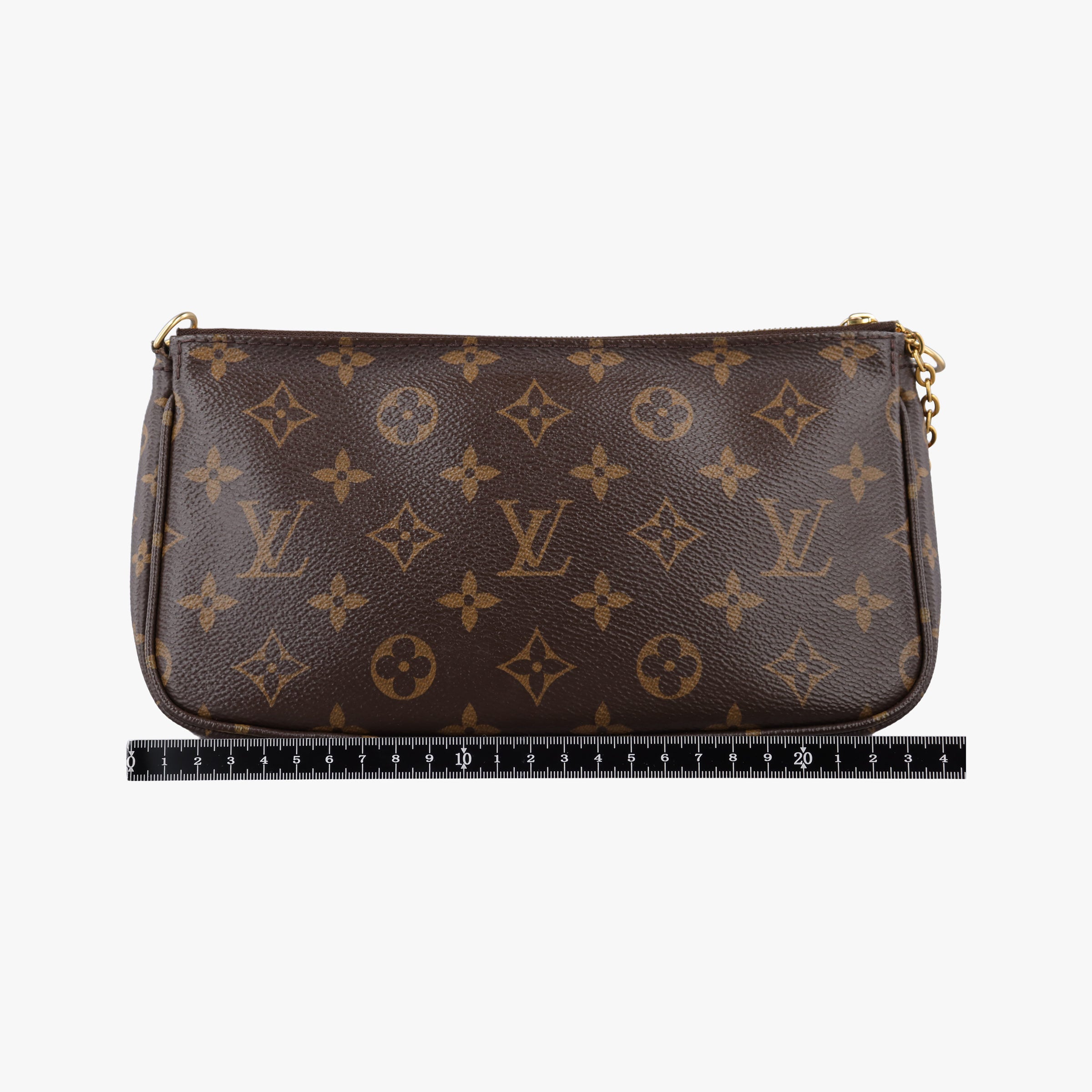 Pre-owned Louis Vuitton MULTI POCHETTE ACCESSOIRES MARRON×ROSE CLAIRE Monogram Canvas M44840 shoulderbag | stylenewstar