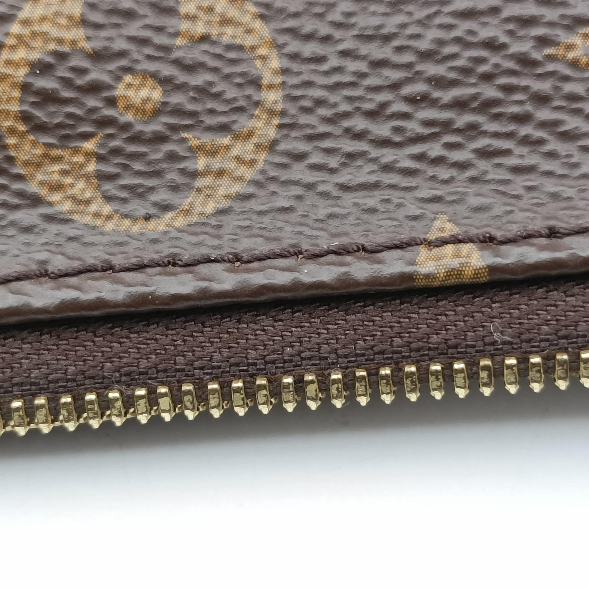 Pre-owned Louis Vuitton MULTI POCHETTE ACCESSOIRES MARRON×ROSE CLAIRE Monogram Canvas M44840 shoulderbag | stylenewstar