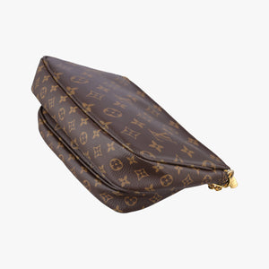 Pre-owned Louis Vuitton MULTI POCHETTE ACCESSOIRES MARRON×ROSE CLAIRE Monogram Canvas M44840 shoulderbag | stylenewstar