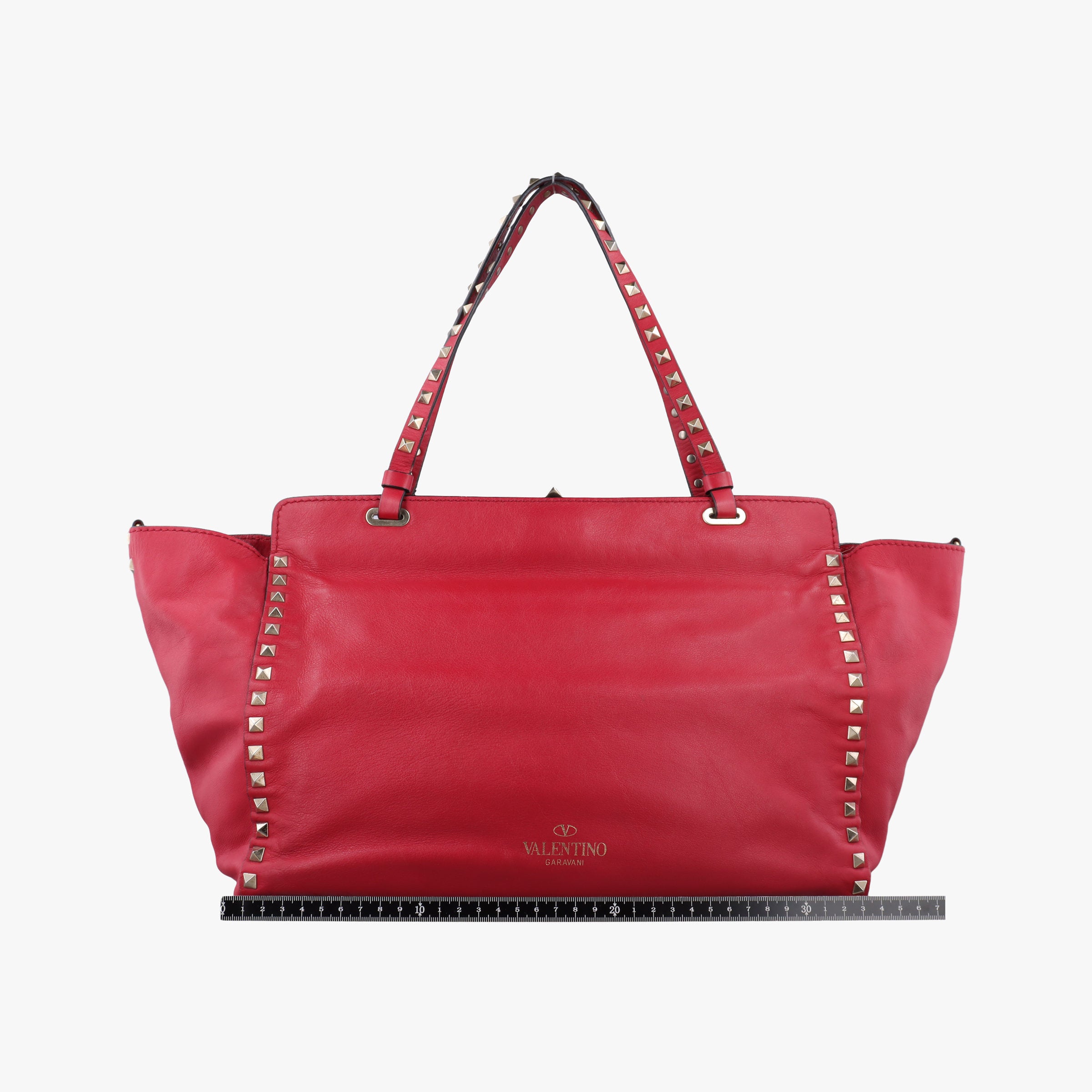 Vintage Valentino Rockstud Red Leather  shoulderbag | stylenewstar