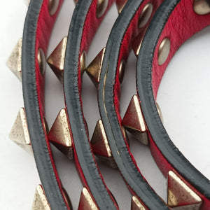 Vintage Valentino Rockstud Red Leather  shoulderbag | stylenewstar