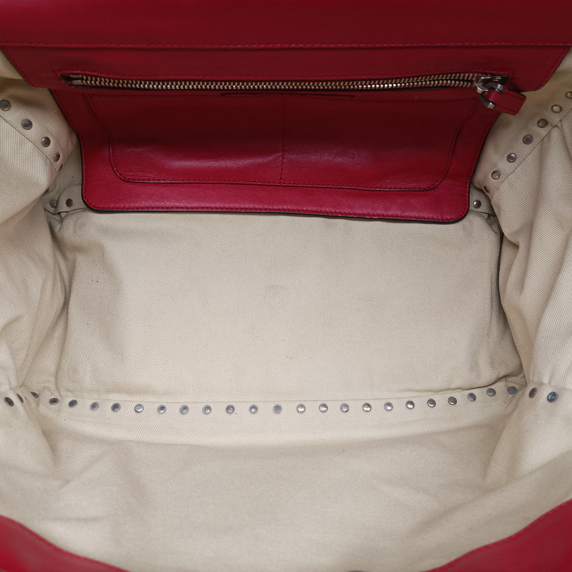 Vintage Valentino Rockstud Red Leather  shoulderbag | stylenewstar