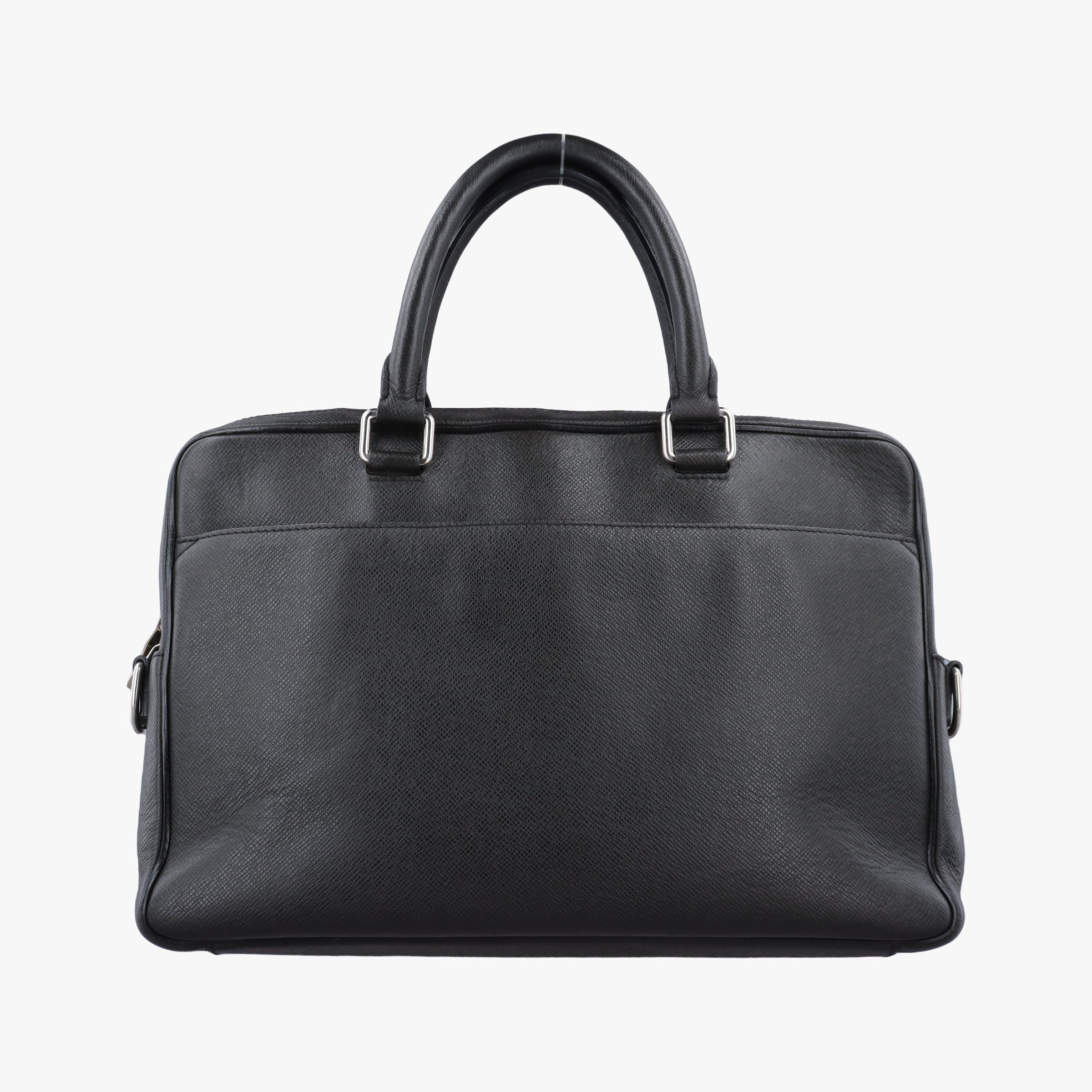 Pre-owned Louis Vuitton Porto Document Business MM Black Taiga M32721 handbag | stylenewstar