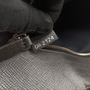 Pre-owned Louis Vuitton Porto Document Business MM Black Taiga M32721 handbag | stylenewstar