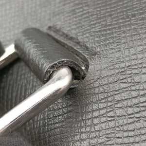 Pre-owned Louis Vuitton Porto Document Business MM Black Taiga M32721 handbag | stylenewstar