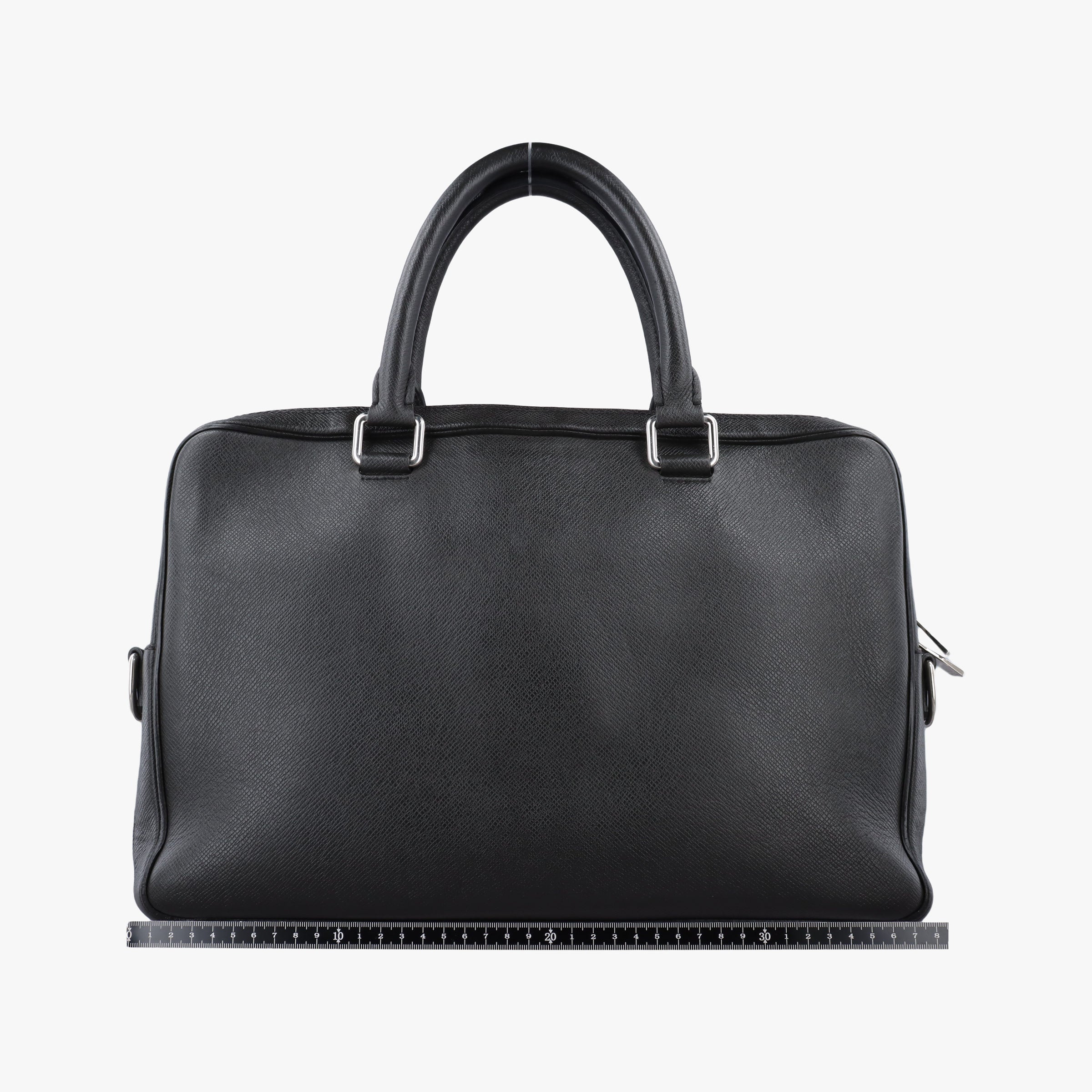 Pre-owned Louis Vuitton Porto Document Business MM Black Taiga M32721 handbag | stylenewstar