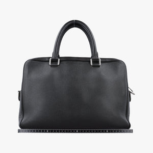 Pre-owned Louis Vuitton Porto Document Business MM Black Taiga M32721 handbag | stylenewstar