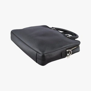 Pre-owned Louis Vuitton Porto Document Business MM Black Taiga M32721 handbag | stylenewstar