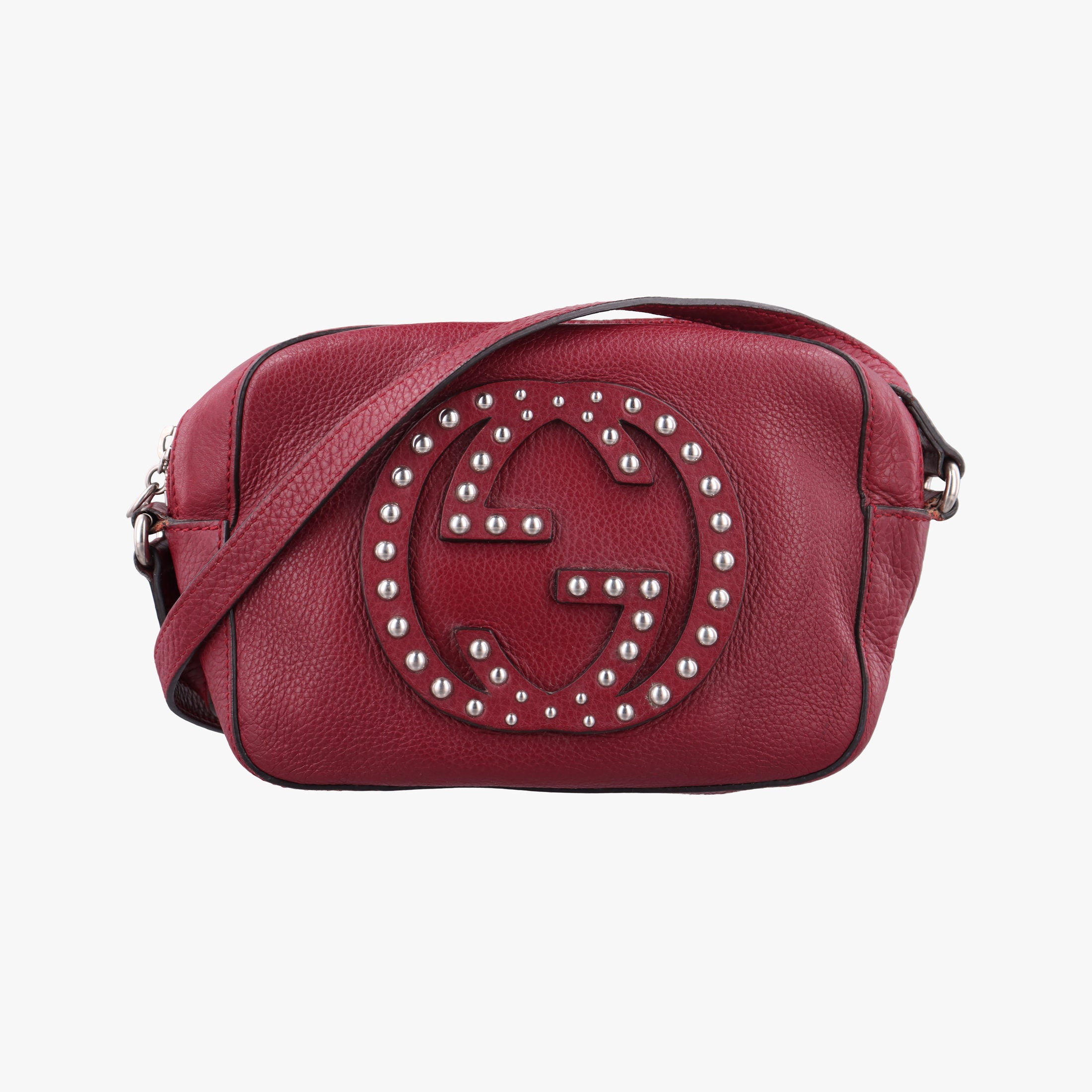 Pre-owned Gucci Soho Burgundy Leather 308364 shoulderbag | stylenewstar