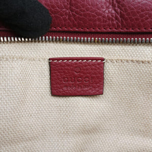 Pre-owned Gucci Soho Burgundy Leather 308364 shoulderbag | stylenewstar