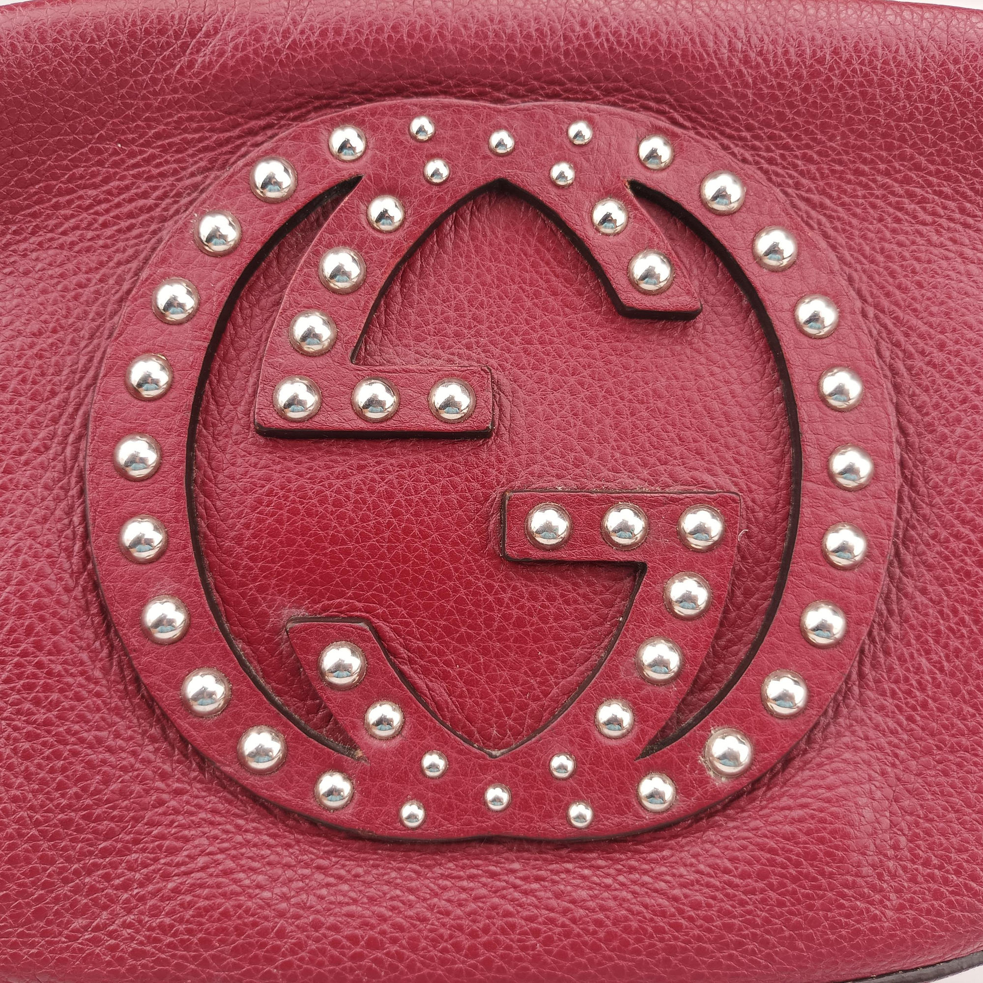 Pre-owned Gucci Soho Burgundy Leather 308364 shoulderbag | stylenewstar