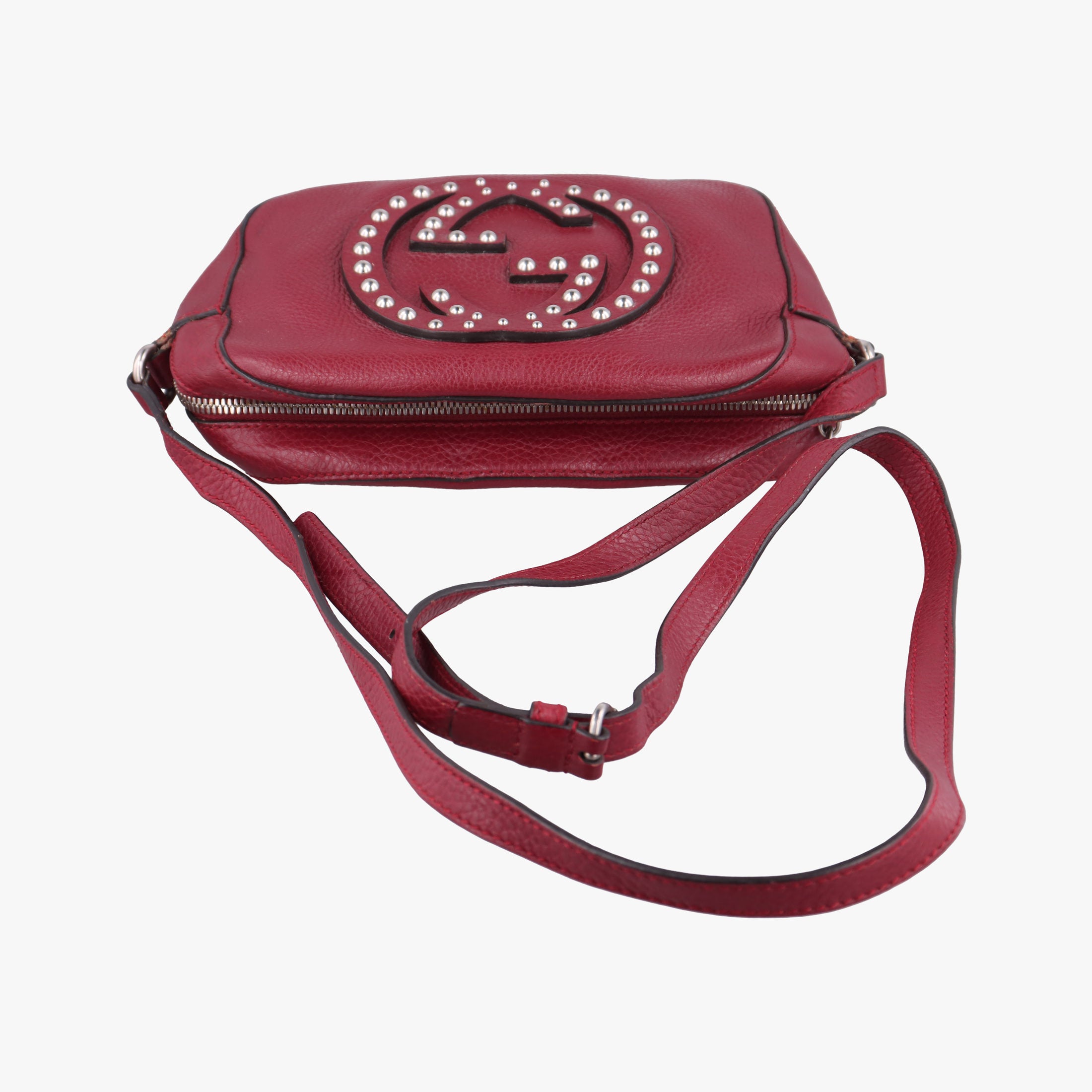 Pre-owned Gucci Soho Burgundy Leather 308364 shoulderbag | stylenewstar