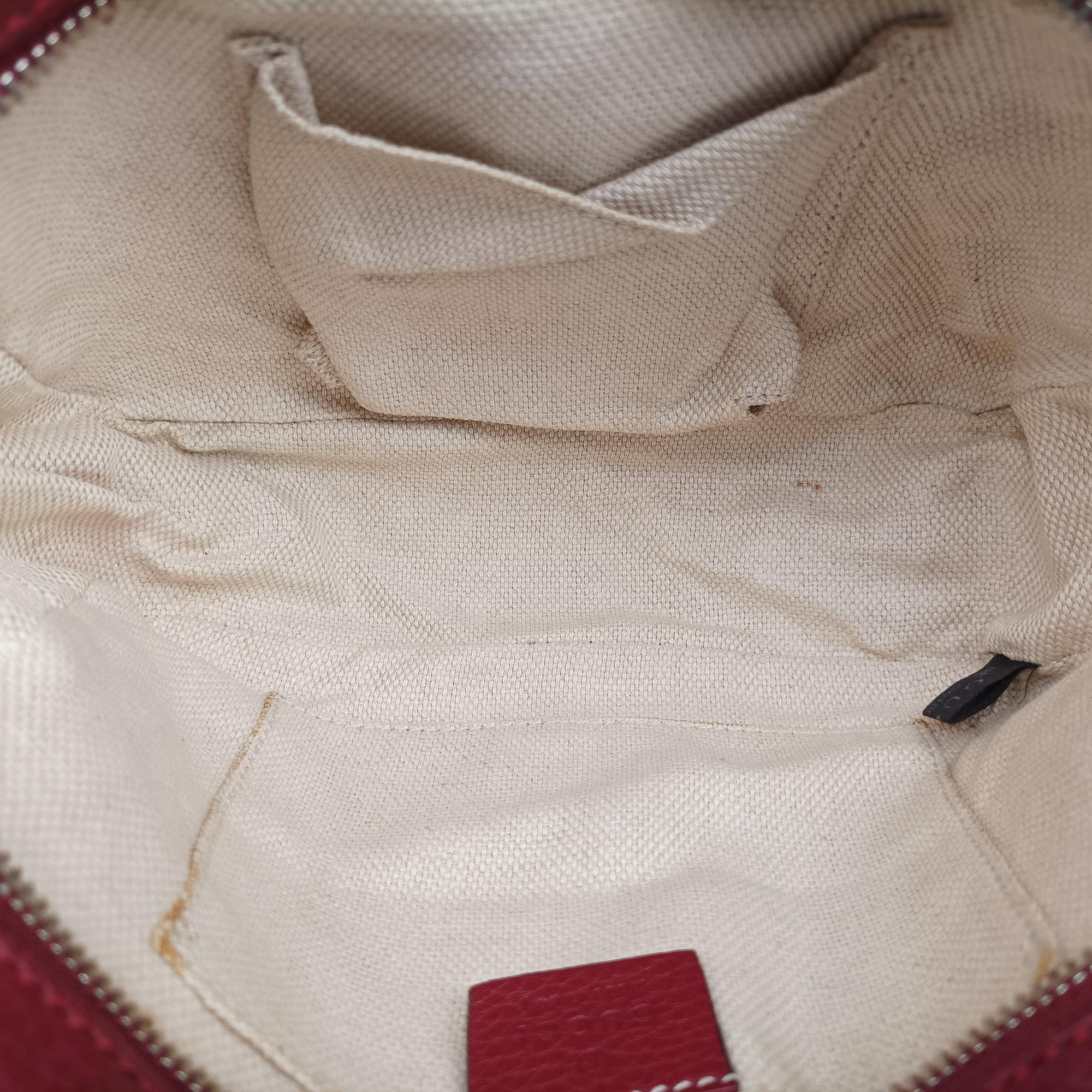 Pre-owned Gucci Soho Burgundy Leather 308364 shoulderbag | stylenewstar