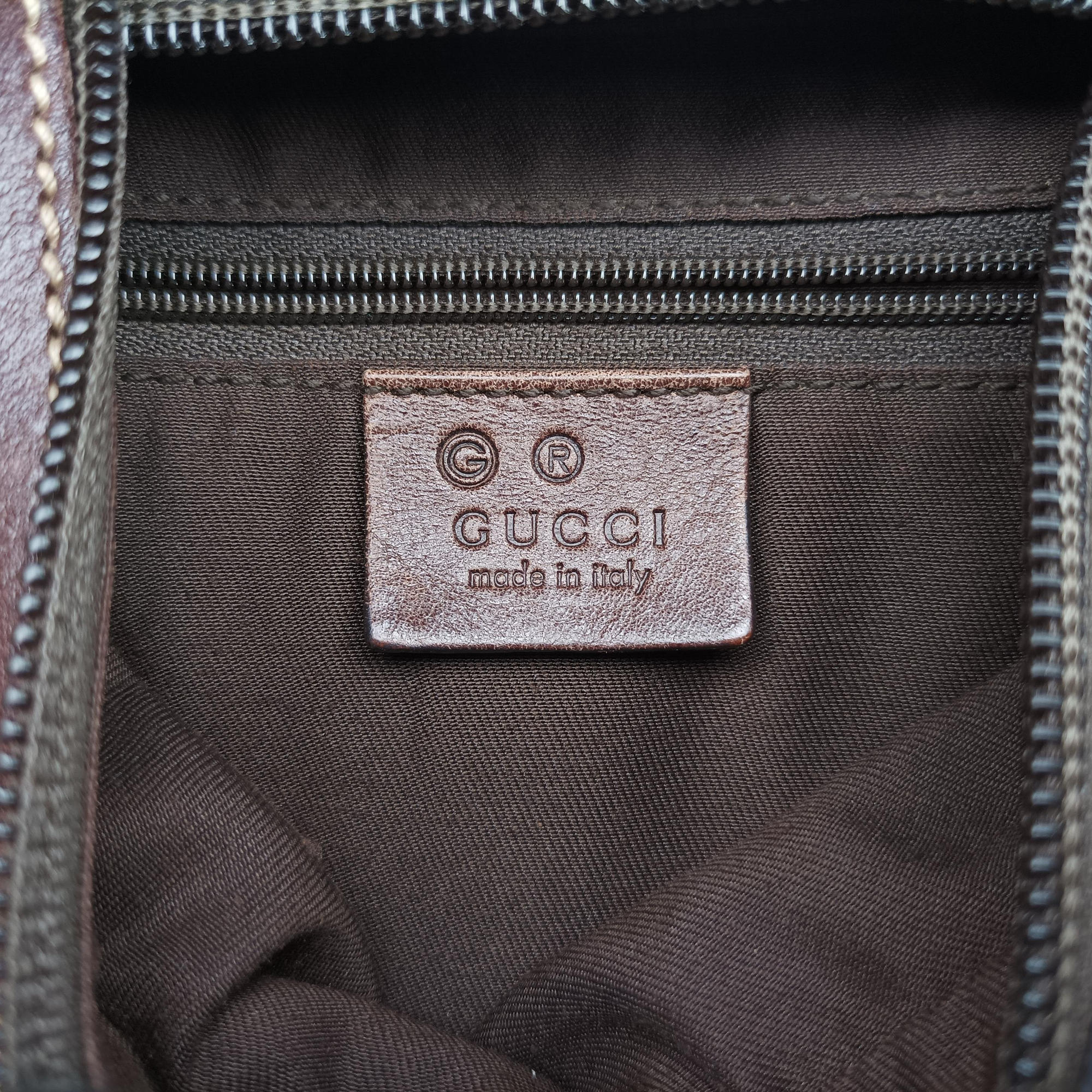 Vintage Gucci Horsebit print hobo Brown Canvas×Leather 211524 handbag | stylenewstar