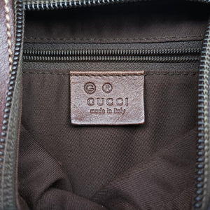 Vintage Gucci Horsebit print hobo Brown Canvas×Leather 211524 handbag | stylenewstar
