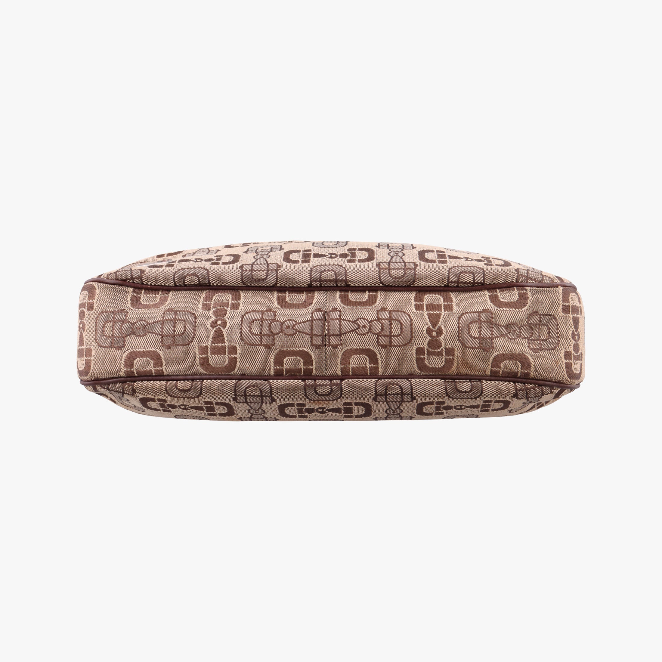 Vintage Gucci Horsebit print hobo Brown Canvas×Leather 211524 handbag | stylenewstar