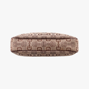 Vintage Gucci Horsebit print hobo Brown Canvas×Leather 211524 handbag | stylenewstar