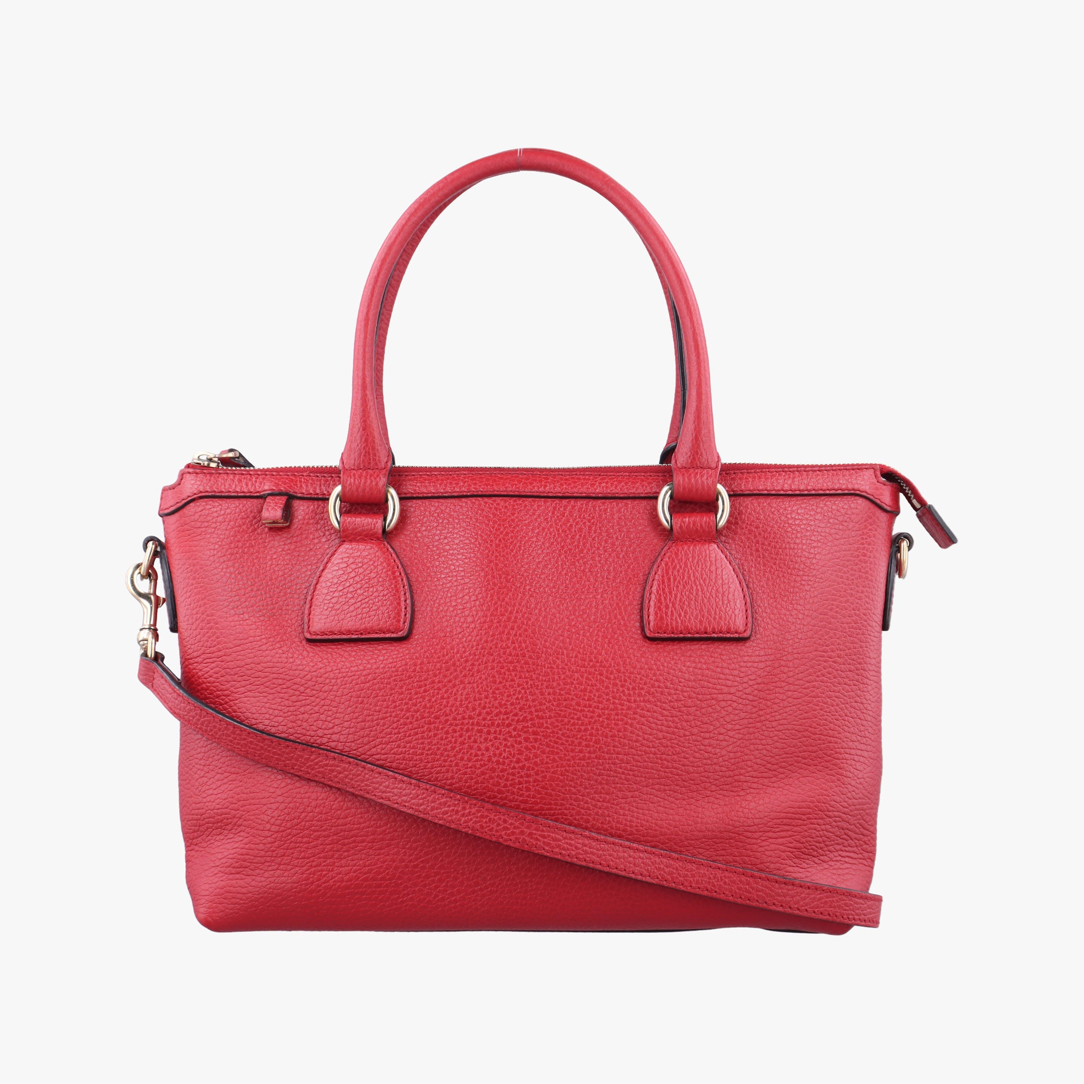 Secondhand Gucci interlocking G Charmy Red Leather 449659 shoulderbag | stylenewstar